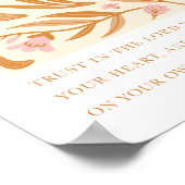 Vertrauen in die Lord Proverbs 3:5 Christliche Kun Poster (Ecke)