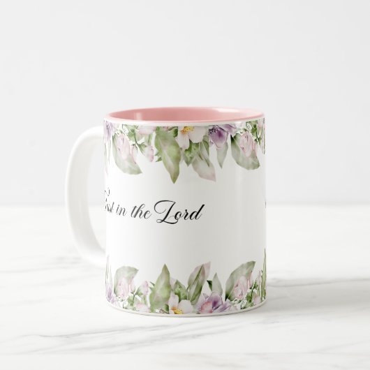 Vertrauen in die Lord Scripture-Tasse Zweifarbige Tasse (Vorderseite Links)