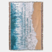 Vertrauen in die Lord Sprichs 3 Ocean Wellen Decke (Vorderseite Vertikal)