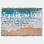 Vertrauen in die Lord Sprichs 3 Ocean Wellen Decke (Vorderseite)