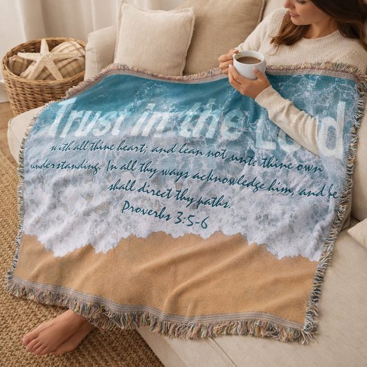Vertrauen in die Lord Sprichs 3 Ocean Wellen Decke