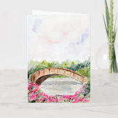 Vertrauen in die Lord Sprichs Bible Verse Card Dankeskarte (Rückseite)