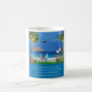 Vertrauen in die Lord Sprichwörter 3:5-6 Christlic Kaffeetasse