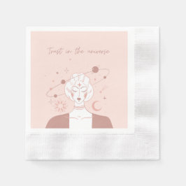 Vertrauen in die spirituelle Universum-Positivität Serviette