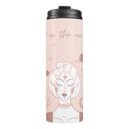 Vertrauen in die spirituelle Universum-Positivität Thermosbecher (Vorderseite)