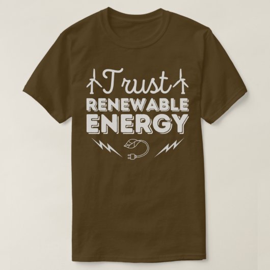 Vertrauen in erneuerbare Energien T-Shirt (Design vorne)