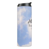 Vertrauen in Gott Inspiration Individuelle Name Bl Thermosbecher (Nach links gedreht)