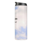 Vertrauen in Gott Inspiration Individuelle Name Bl Thermosbecher (Nach rechts gedreht)