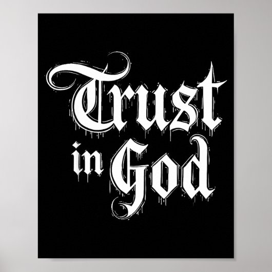 Vertrauen in Gott Poster (Vorne)