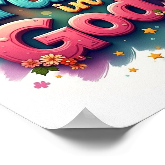 Vertrauen in Gott Poster (Ecke)