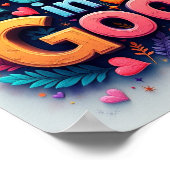 Vertrauen in Gott Poster (Ecke)