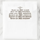 Vertrauen in Gott Rechteckiger Aufkleber (Tasche)