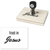 Vertrauen in Jesus Gummistempel (Stempel)