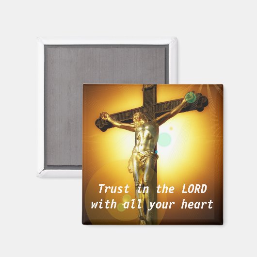 Vertrauen in Jesus Magnet (Vorderseite/Rückseite)