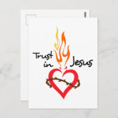 Vertrauen in Jesus Postkarte (Vorne/Hinten)