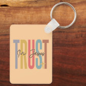 Vertrauen in Jesus Schlüsselanhänger (Rückseite)