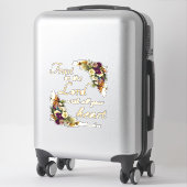 Vertrauen in LORD mit all Euren Herzen für Frauen Aufkleber (Koffer)