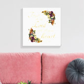 Vertrauen in LORD mit all Euren Herzen für Frauen Leinwanddruck (Insitu (Wohnzimmer))