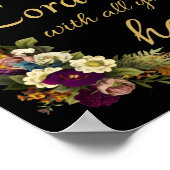 Vertrauen in LORD mit all Euren Herzen für Frauen Poster (Ecke)