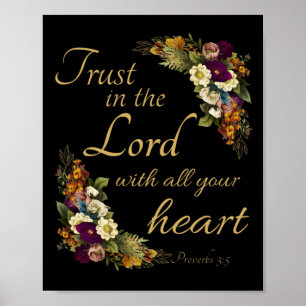 Vertrauen in LORD mit all Euren Herzen für Frauen Poster