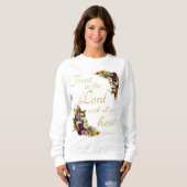 Vertrauen in LORD mit all Euren Herzen für Frauen Sweatshirt (Vorne ganz)
