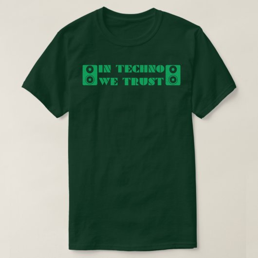Vertrauen in Techno T-Shirt (Design vorne)
