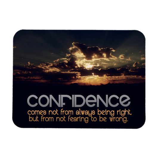 "Vertrauen" Inspiration flexibel Magnet (Horizontal)