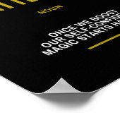 Vertrauen Inspiration für Erfolg Poster (Ecke)