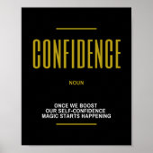 Vertrauen Inspiration für Erfolg Poster (Vorne)