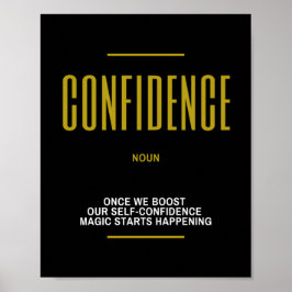 Vertrauen Inspiration für Erfolg Poster