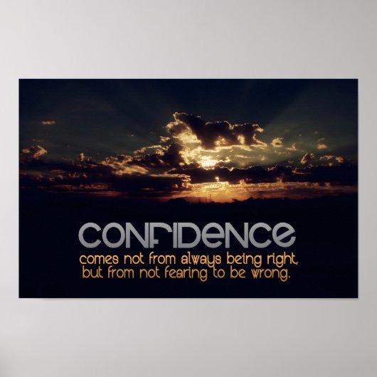 "Vertrauen" Inspiration Poster (Vorne)