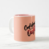Vertrauen ist das beste Outfit" Inspiration Tasse (Vorderseite Links)