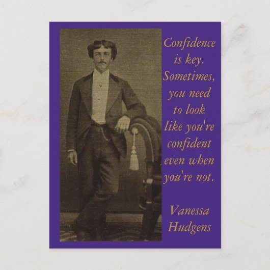 Vertrauen ist der Schlüssel Postkarte (Vorderseite)