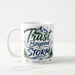 Vertrauen jenseits des Sturms Spirituelles Glauben Kaffeetasse