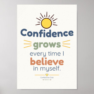 Vertrauen Kinder-Affirmationsposter Poster