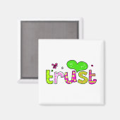 Vertrauen Magnet (Vorderseite/Rückseite)