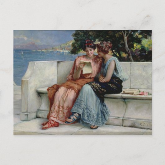 Vertrauen (Öl auf Leinwand) Postkarte (Vorderseite)