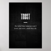 Vertrauen Poster (Vorne)
