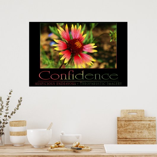 Vertrauen Poster (Küche)