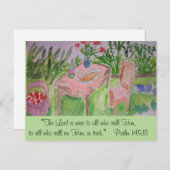 Vertrauen Postkarte (Vorne/Hinten)