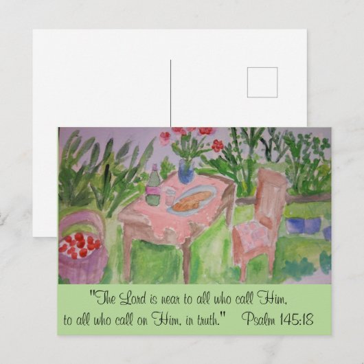 Vertrauen Postkarte (Vorne/Hinten)