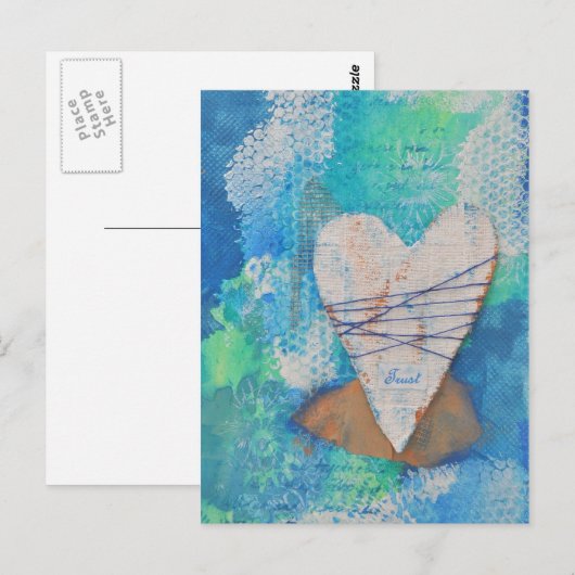 Vertrauen Postkarte (Vorne/Hinten)