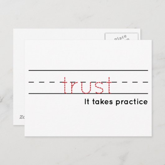Vertrauen | Praxis Postkarte (Vorne/Hinten)