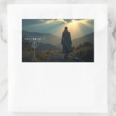 Vertrauen Rechteckiger Aufkleber (Tasche)