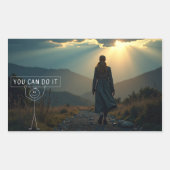 Vertrauen Rechteckiger Aufkleber (Vorderseite)