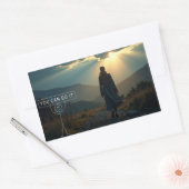 Vertrauen Rechteckiger Aufkleber (Umschlag)