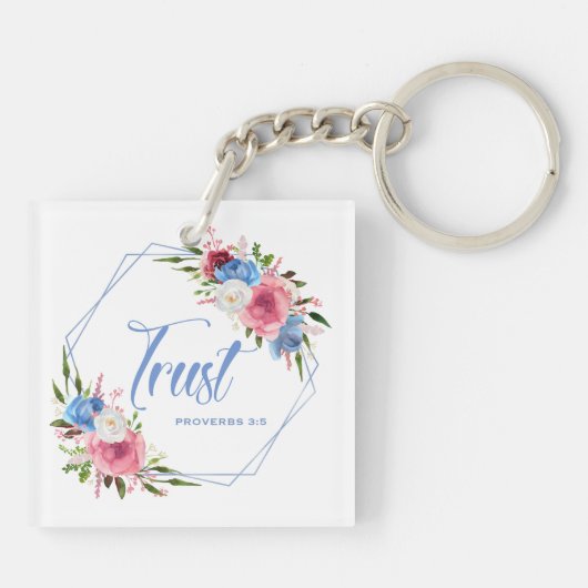 Vertrauen Schlüsselanhänger (Rückseite)