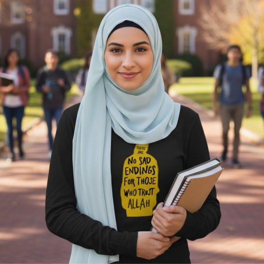 Vertrauen Sie Allah Schwarz T-Shirt