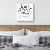 Vertrauen Sie Allahs Plan islamische Wall Art Leinwanddruck (Insitu (Schlafzimmer))