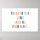 Vertrauen Sie auf das Bibel-Poster des Herrn Kids Poster (Vorne)